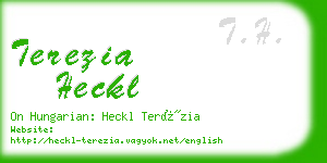 terezia heckl business card